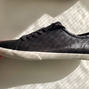 Frye NEW black leather sneakers Women's 11